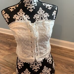 Forever 21 Lace Up Tube Top